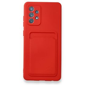 BSSM Samsung Galaxy A32 Kelvin Kartvizitli Silikon Kırmızı Kılıf