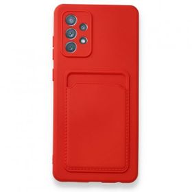 BSSM Samsung Galaxy A32 Kelvin Kartvizitli Silikon Kırmızı Kılıf