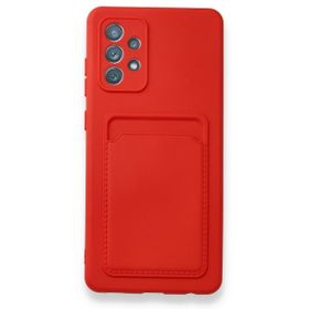 BSSM Samsung Galaxy A32 Kelvin Kartvizitli Silikon Kırmızı Kılıf
