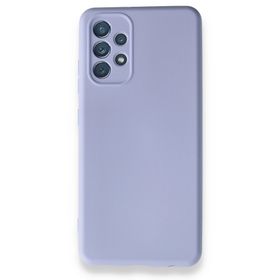 BSSM Samsung Galaxy A32 Nano İçi Kadife Silikon Lila Kılıf