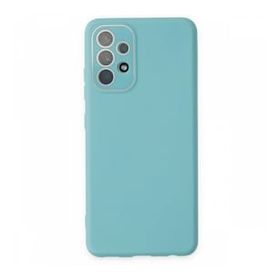 BSSM Samsung Galaxy A33 5G Lansman Glass Kapak Turkuaz Kılıf