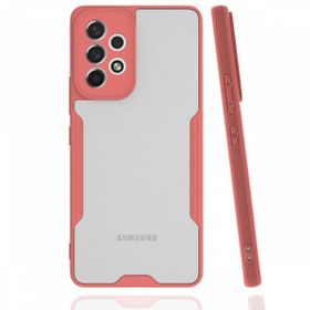 BSSM Samsung Galaxy A33 5G Platin Pembe Silikon Kılıf