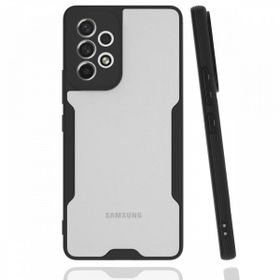 BSSM Samsung Galaxy A33 5G Platin Siyah Silikon Kılıf
