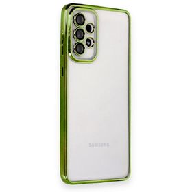 BSSM Samsung Galaxy A33 5G Razer Lensli Silikon Yeşil Cep Telefonu Kılıfı