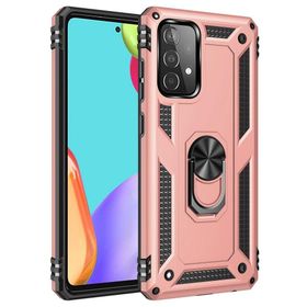 BSSM Samsung Galaxy A33 5G Sofya Yüzüklü Silikon Kapak Rose Kılıf