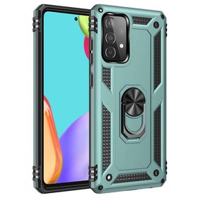 BSSM Samsung Galaxy A33 5G Sofya Yüzüklü Silikon Kapak Yeşil Kılıf