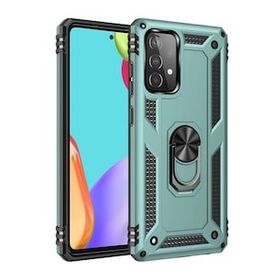 BSSM Samsung Galaxy A33 5G Sofya Yüzüklü Silikon Kapak Yeşil Kılıf