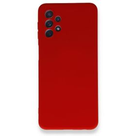 BSSM Samsung Galaxy A52 Nano içi Kadife Silikon - Kırmızı Kılıf