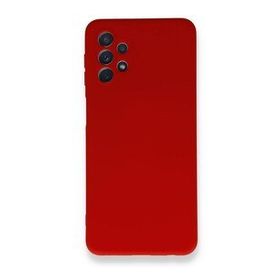 BSSM Samsung Galaxy A52 Nano içi Kadife Silikon - Kırmızı Kılıf