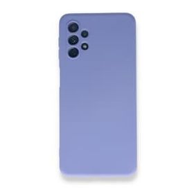 BSSM Samsung Galaxy A52 Nano içi Kadife Silikon - Lila Kılıf