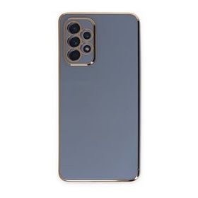 BSSM Samsung Galaxy A52 Volet Silikon Mavi Cep Telefonu Kılıfı