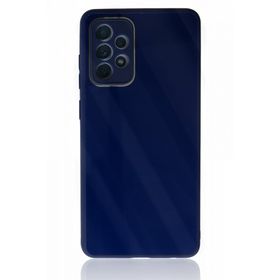 BSSM Samsung Galaxy A53 5G Lansman Glass Kapak - Lacivert Kılıf