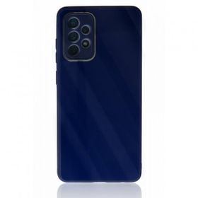 BSSM Samsung Galaxy A53 5G Lansman Glass Kapak - Lacivert Kılıf