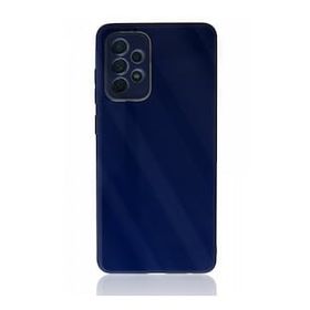 BSSM Samsung Galaxy A53 5G Lansman Glass Kapak - Lacivert Kılıf