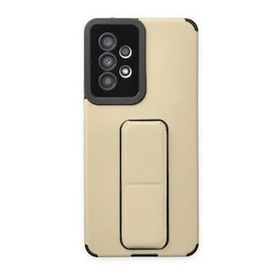 BSSM Samsung Galaxy A53 5G Mega Standlı Silikon - Gold Kılıf
