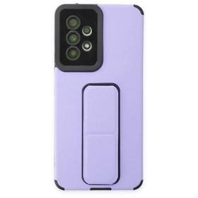 BSSM Samsung Galaxy A53 5G Mega Standlı Silikon - Lila Kılıf