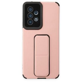 BSSM Samsung Galaxy A53 5G Mega Standlı Silikon - Pudra Kılıf