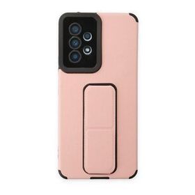BSSM Samsung Galaxy A53 5G Mega Standlı Silikon - Pudra Kılıf