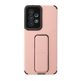 BSSM Samsung Galaxy A53 5G Mega Standlı Silikon - Pudra Kılıf