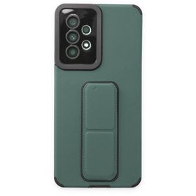 BSSM Samsung Galaxy A53 5G Mega Standlı Silikon - Yeşil Kılıf