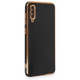 BSSM Samsung Galaxy A70 Volet Silikon Siyah Cep Telefonu Kılıfı