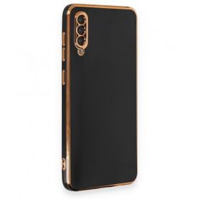 BSSM Samsung Galaxy A70 Volet Silikon Siyah Cep Telefonu Kılıfı