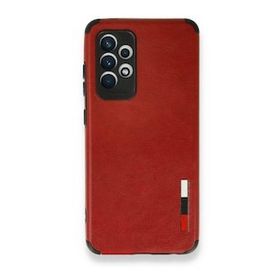 BSSM Samsung Galaxy A72 Loop Deri Silikon - Kırmızı Kılıf
