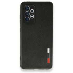 BSSM Samsung Galaxy A72 Loop Deri Silikon - Siyah Kılıf