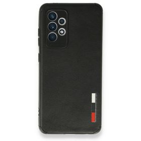 BSSM Samsung Galaxy A72 Loop Deri Silikon - Siyah Kılıf