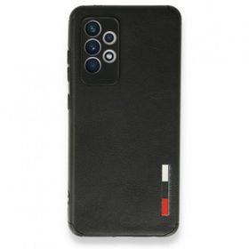 BSSM Samsung Galaxy A72 Loop Deri Silikon - Siyah Kılıf