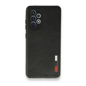 BSSM Samsung Galaxy A72 Loop Deri Silikon - Siyah Kılıf