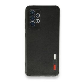 BSSM Samsung Galaxy A72 Loop Deri Silikon - Siyah Kılıf