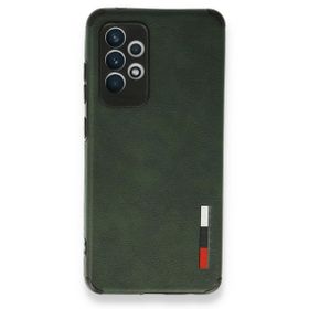 BSSM Samsung Galaxy A72 Loop Deri Silikon - Yeşil Kılıf