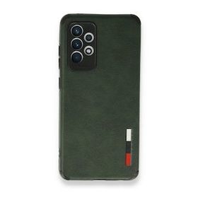 BSSM Samsung Galaxy A72 Loop Deri Silikon - Yeşil Kılıf