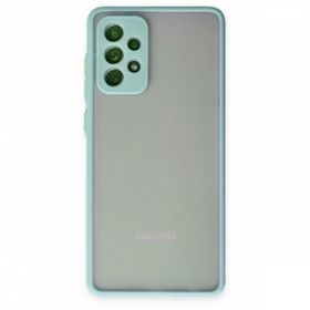 BSSM Samsung Galaxy A72 Montreal Silikon Kapak Turkuaz Kılıf