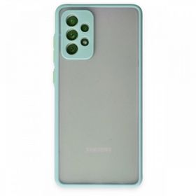BSSM Samsung Galaxy A72 Montreal Silikon Kapak Turkuaz Kılıf