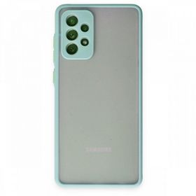 BSSM Samsung Galaxy A72 Montreal Silikon Kapak Turkuaz Kılıf