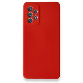 BSSM Samsung Galaxy A72 Nano içi Kadife Silikon Kırmızı Kılıf