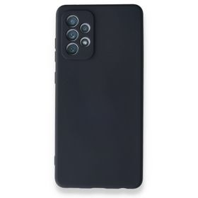 BSSM Samsung Galaxy A72 Nano içi Kadife Silikon Lacivert Kılıf