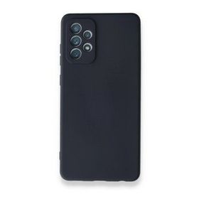 BSSM Samsung Galaxy A72 Nano içi Kadife Silikon Lacivert Kılıf