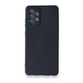 BSSM Samsung Galaxy A72 Nano içi Kadife Silikon Lacivert Kılıf