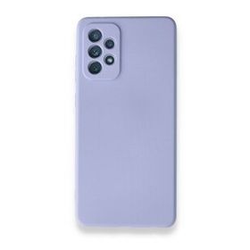 BSSM Samsung Galaxy A72 Nano İçi Kadife Silikon Lila Kılıf