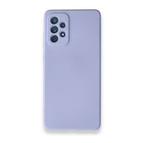 BSSM Samsung Galaxy A72 Nano İçi Kadife Silikon Lila Kılıf