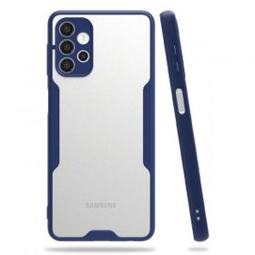 BSSM Samsung Galaxy A72 Platin Silikon Lacivert Kılıf