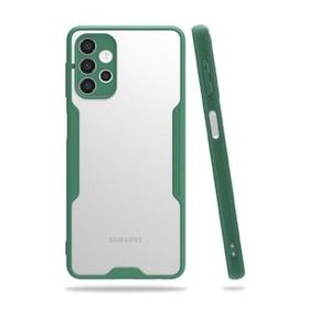 BSSM Samsung Galaxy A72 Platin Silikon Yeşil Kılıf
