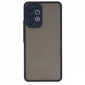 BSSM Samsung Galaxy A73 5G Montreal Silikon Kapak Lacivert Cep Telefonu Kılıfı