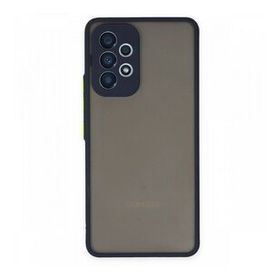 BSSM Samsung Galaxy A73 5G Montreal Silikon Kapak Lacivert Cep Telefonu Kılıfı