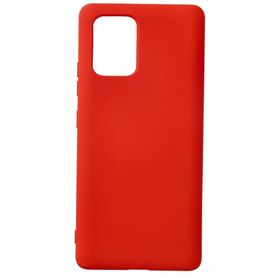 BSSM Samsung Galaxy A91 / S10 Lite Nano İçi Kadife Kırmızı Silikon Kılıf