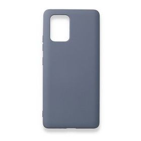 BSSM Samsung Galaxy A91 S10 Lite Nano İçi Kadife Silikon Gri Kılıf
