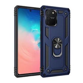 BSSM Samsung Galaxy A91 S10 Lite Sofya Yüzüklü Silikon Kapak Lacivert Kılıf